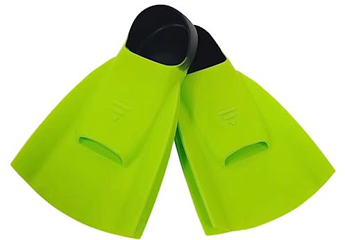 ENEN Schwimmflossen, Schnorchelflossen kurz Verstellbare Flossen für Kinder und Erwachsene zum Schnorcheln, Schwimmen (M(36-38 Meter),Grün + Schwarz)