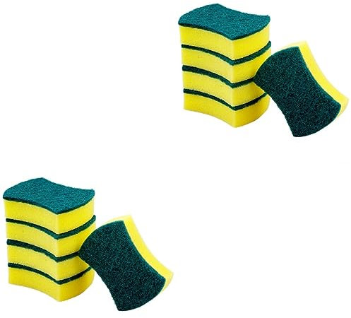 Healeved 2 Sets Reinigungsschwämme Für Küche Und Bad Hochdichte Scheuerschwämme Geschirrspülschwammreiniger 28 Stück * 2