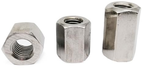1-10PCS M5-M16 M20 304 Edelstahl Sechskant Verlängert Mutter Verdickte Verbindungsmutter Joint Schraube Gewinde Stange Schraube (Color : 3pcs, Size : M5x8x20)