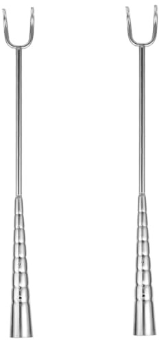 LIFKOME 2pièces Acier Inoxydable Pour Bbq Accessoires De Grillade Pour Viandes Pour Rôtir Jambon Et Poulet