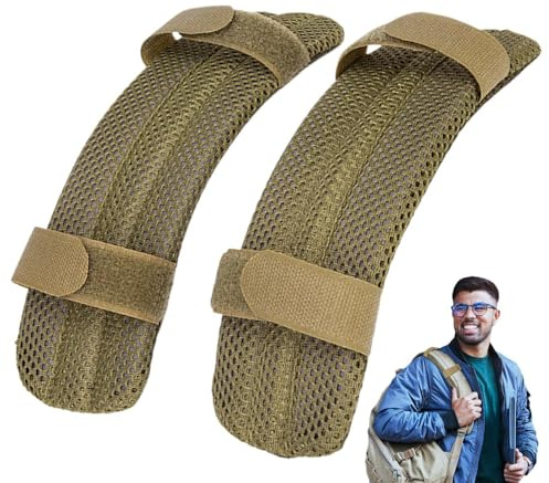 Schulterpolster für Taschengurt,Schultergurtpolster,Mesh-gepolsterte Rucksack-Schulterpolster - Weiche Schulterpolster für Westen, abnehmbare Plattenträger-Schulterpolster für Outdoor-Aktivitäten, Cam