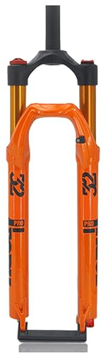 Horquilla De Suspensión Neumática 27.5/29” Mountain Bike Recorrido 120mm Ajuste De Rebote Tubo Recto 1-1/8”QR 9mm Bloqueo Manual Amortiguadores De Aire Horquillas De Bicicleta Horquilla Delantera Fren
