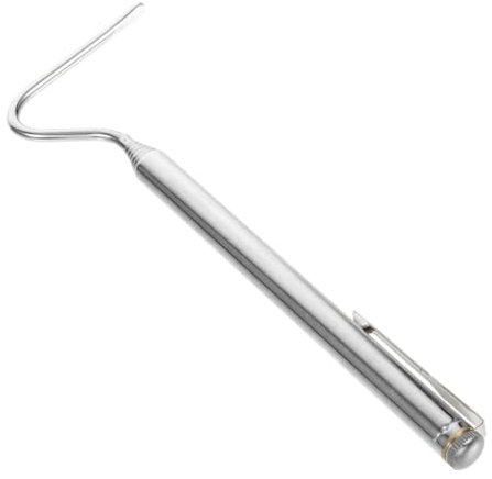 Hemobllo Edelstahl Schraubhaken Zum Entfernen Von Amphibien Reptilien-Tool Zusammenklappbar Für Schlangenkontrolle Robust Sicher Tragbar Für Outdoor Und Herpetologie