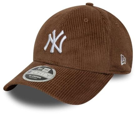 New Era 9Forty Cord MC Yankees KepsEra Damer/Herrar - MLB cap basebollkeps keps i manchestertyg Snapback, med skärm Sommar-Vinter Vår Sommar Höst Vinter - One Size brun