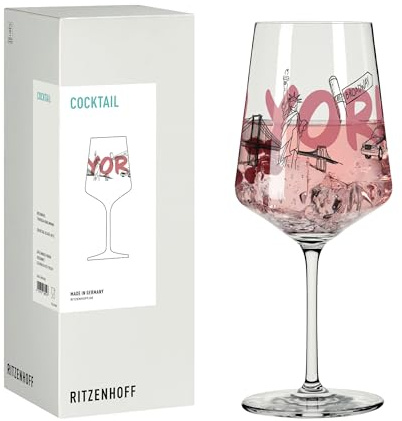 RITZENHOFF Cocktail-Glas - 500 ml - Made in Germany | Artikelnr. 8096008, Serie Entdecker, 1 Cocktail-Glas 500 ml, Kristallglas, spülmaschinenfest