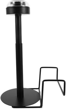 BUGUUYO Distributeur Mural De Sacs Poubelles Support De Rangement Suspendu Pour Sacs De Cuisine Noir