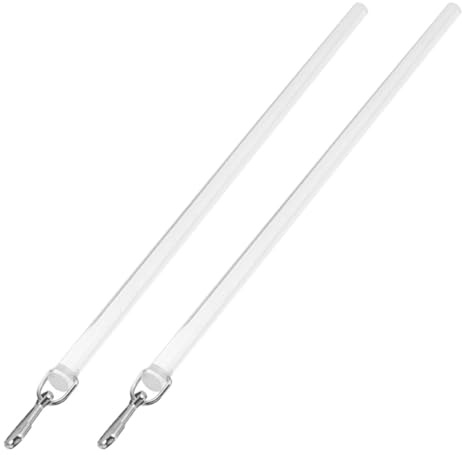 Beavorty Varilla para Cortina Acrílica Transparente 12 Pulgadas, Juego 2 Piezas, Barra para Persianas y Visillos, Varilla de Repuesto Versátil para Apertura Fácil, Accesorios para Ventanas