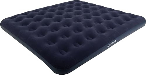 AVENLI Luftmatratze King-Size 203x183x22 cm, aufblasbare Campingmatratze für 2 Personen, Coil-Beam, blau, bis 300 kg, Zelt Camping Wohnmobil Gästezimmer