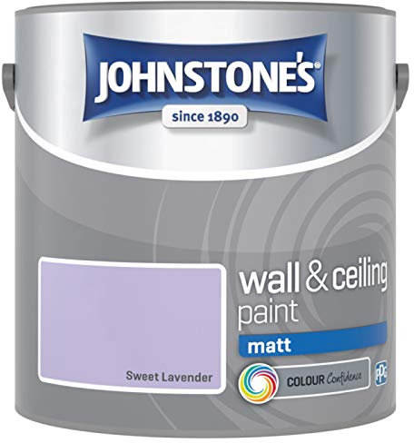 Johnstones No Ordinary Paint Water Based Interior Vinyl Matt Emulsion Sweet Lavender 2.5 Litre