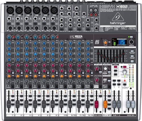 BEHRINGER XENYX X1832USB mixer passivo 18 ingressi effetti interfaccia audio usb