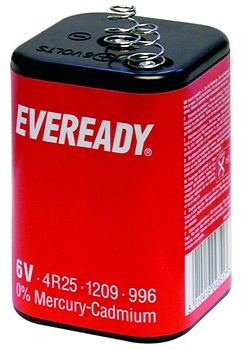 1x EVEREADY Lantern Batteries 996 (4R25 / 1209) 6v Electrical Products