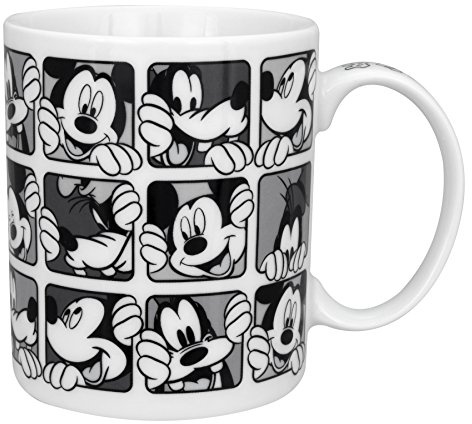 Disney Mickey Grid – Tazze da caffè/tè in porcellana, set di 4 – Mickey Grid