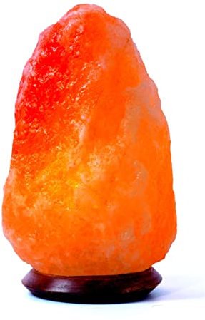 Lampada in cristallo di sale, circa 2 - 3 kg, compreso attacco e lampadina