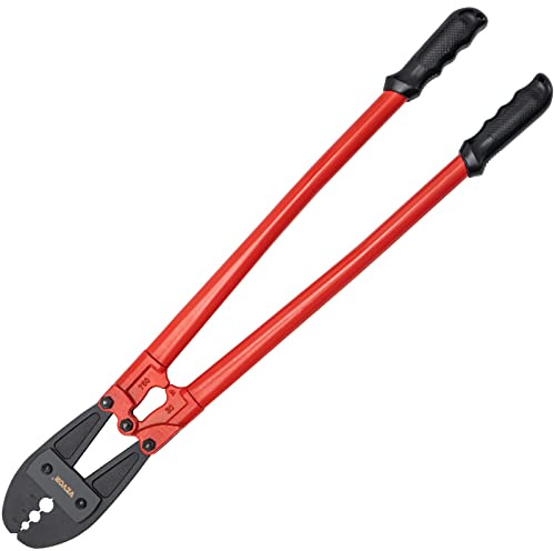 Mophorn Hand Swager Crimper 30 Inch,Swaging Tool for 5/32 1/4 5/16 Wire Rope,Hand Cimping Tool for Copper Aluminum Oval Sleeves and Stop Sleeves,Wire Rope Crimping Tool Swage Tool Long Handle Lab