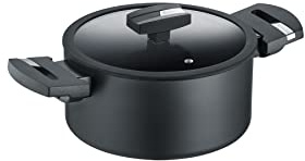 Berndes Topf 24 cm, b.Green Alu Recycled Induction, Kochtopf hergestellt zu 100% aus recycelten Getränkedosen, schwarz