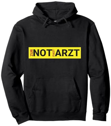 NOTARZT Zur Not Fast Arzt für Santitäter & Rettungssanitäter Pullover Hoodie