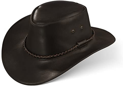 Black Forest Fox Herren Damen Cowboy Hut NEMI in 3 Farben Unisex (Dark Brown, M)