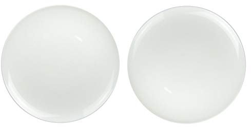 Acoroc Pizzateller Ø 32cm oder Pastateller Ø 28,5cm in Weiß oder Schwarz - 2er, 4er oder 6er Sets - Spülmaschinenfest Mikrowellengeeignet (Pizza Ø 32cm - Weiß, 2 Stück)