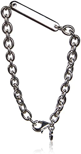 Pandora Icons länkarmband i sterling silver med graverbar stång, 16