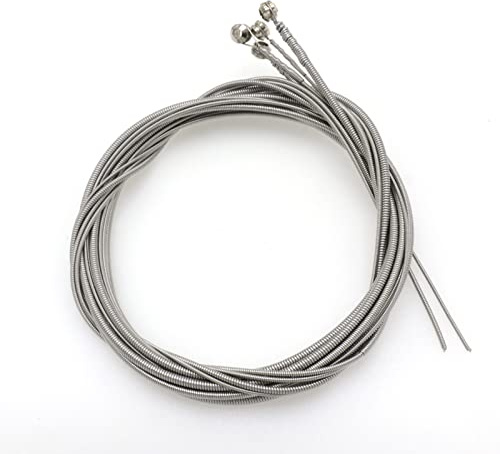Cheerock Edelstahl 4 Saiten Bass Saiten Ersatz Set Akustik Bass Saiten E-Bass Saiten 4 Saiten Bass Instrument Zubehör