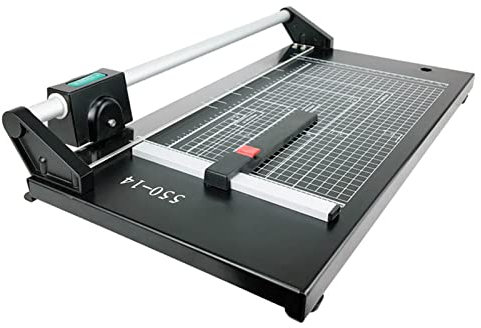 YyDDs A2-Papierschneider Hochleistungs-Trimmer mit Metallbasis, Scrapbooking-Werkzeug mit automatischem Sicherheitsschutz und seitlichem Lineal für Bastelpapier, Foto und Karton, Film, Büro