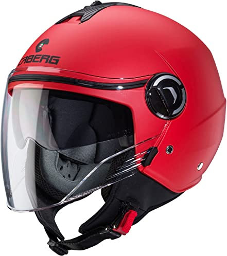 CABERG RIVIERA V4X MATT RED M CASCO APERTO