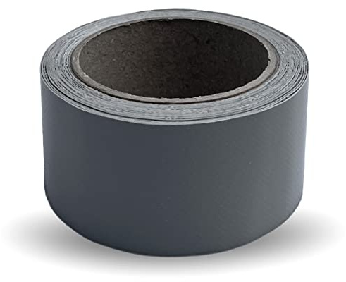 Generisch Planen-Reparatur-Klebeband – Wasserdichtes Reparaturband selbstklebend für LKW-Plane, PVC-Plane, Markise, Zelt (RAL 7038 grau, 5 cm x 5 m)