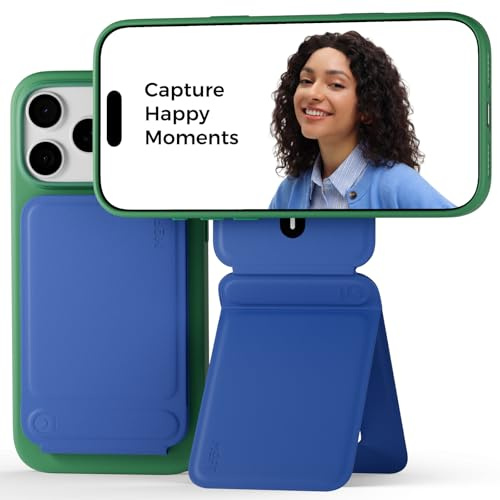 MOFT Phone Tripod Stand, Portable Selfie Stick for iPhone, Mulit-Angle | | Pocket Size | Strong Magnets l MOVAS Leather | Magsafe Compatible | Easy to Charge | Stylish | For Content Creators