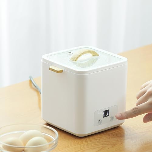 Mini Hervidor De Huevos Eléctrico Vaporizador De Huevos Multifuncional, Cocina Al Vapor De Natillas De Huevo Con Reserva Inteligente De 24 Horas, 4-6 Huevos, Para Verduras, Tamales, Bolas
