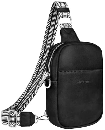 Vantamo Crossbody Bag Damen mit RFID-Schutz & Extra Sicher Anti-Diebstahl-Clip, Stilvolle Handtasche für den Alltag oder die Reise, Hochwertigem Material Anti Diebstahl Umhängetasche