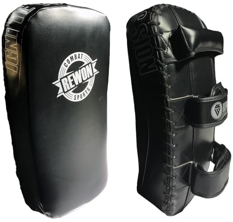 REWON Muay Thai Pad Schlagpolster Kampfsport Polster Kick Pads MMA Thai Pads Für Kickboxen Training Boxen Schlagkissen Boxpratzen Boxpads