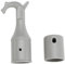 YINETTECH 2 Set Ganci Per Asta Apri Finestra Gancio Per Asta Apri Finestra ID 25 Mm Gancio In ABS Con Base Antiscivolo Adatto Per Finestre Porte Della Soffitta Lucernari Armadi Grigio