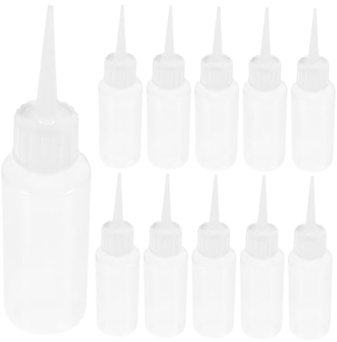 MUSISALY 20 Stück 50ml Kunststoff Quetschflaschen aus Pe mit Präzisem Dosierspitze und Flexiblem Squeeze Design für Selbstgemacht Projekte und Kunsthandwerk