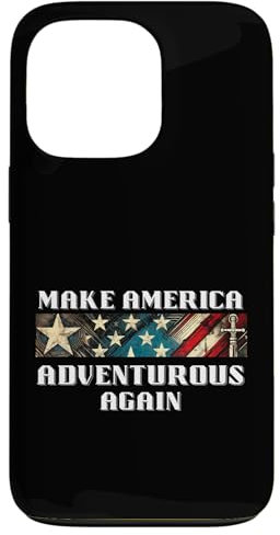 Machen Sie Amerika wieder abenteuerlustig USA Stars & Stripes Hülle für iPhone 13 Pro