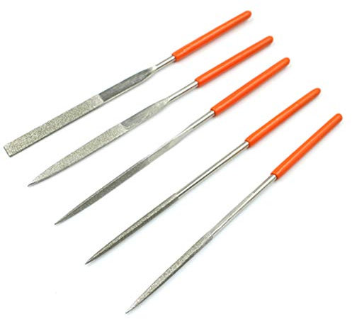 SdaryWare Scalpelli, Set di Lime ad ago diamantate M-INI Kit di Lime manuali Raspa assortita per Metallo Ceramica Pietra Gioielli Intaglio Grezzo Limatura del Vetro