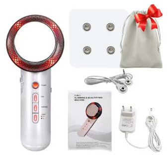 Appareil de Massage Amincissant 3-en-1, Cavitation Ultrasonique, EMS et Infrarouge, Anti-Cellulite, Soins de la Peau