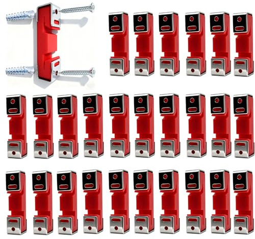 50 Pack Rubber Sound Isolation Clips for Wall & Ceiling Resilient Channel | Includes mounting screws, full rubber wrapped structure for efficient wall and ceiling noise isolation