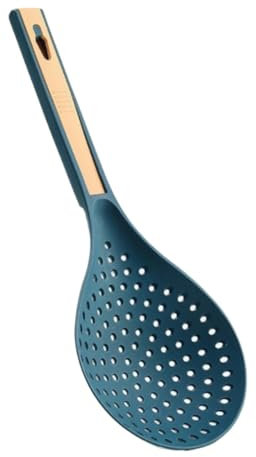 HDICUHNANU Espumadera, Colador De Plástico Multifuncional con Mango Resistente Al Calor Adecuado For Utensilios De Cocina Cuchara Coladora(White)