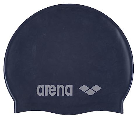 ARENA Unisex – Erwachsene Classic Youth Silicone Swim Cap For Boys And Girls Schwimmkappe, Denim-Silver (71), Einheitsgröße EU