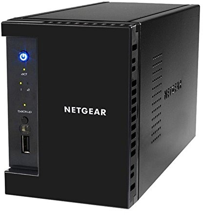 NETGEAR RN31221D ReadyNAS Storage Desktop 2 Slot con 2 Dischi da 1 TB, Serie 300, Nero/Antracite