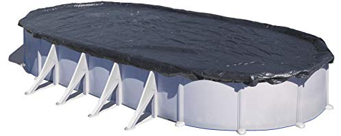 Gre CIPROV1001 - Copertura invernale per piscine ovali 1000x550 cm, 120 g/m2. Copertura per piscine per proteggere l'acqua della piscina.