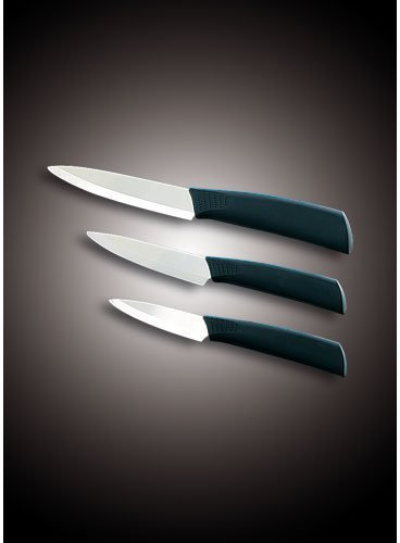 Set de 3 Couteaux professionnels en céramique 7/10/12,5 cm [Rosenstein & Söhne]