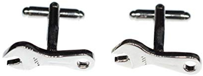 Miniblings skiftnyckel skiftnyckel manschettknappar – handgjorda I manschettknapp manschettknappar skjortknappar I vacker trälåda ingår – skiftnyckel skiftnyckel, 25mm, Metall