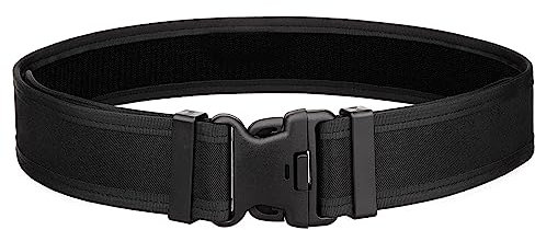 SIVENKE Taktischer Gürtel Molle Nylon einstellbare Kampfgürtel mit Klickverschluss Tactical Belt Security Gear für Outdoor Aktivitäten Schwarz