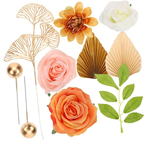 TOYANDONA Böhmische Kuchenornamente Für Geburtstagsparty Blumen Kuchen-Dekoration Hochzeitstorten-Accessoires Aus Papier Und Sicher Und Schön