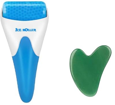 MUNSKT Ice Roller, Eisroller Gesicht, Face Roller, Gesichtsroller Massage, Gua Sha Roller