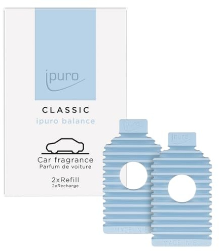 ipuro Classic Car Line Autoduft Balance EVA Refill 2x9g - Maritimer Duft für Auto mit luftigen Noten für Entspannung - Langanhaltender Auto Lufterfrischer - Passend für ipuro Classic Autostecker Clip