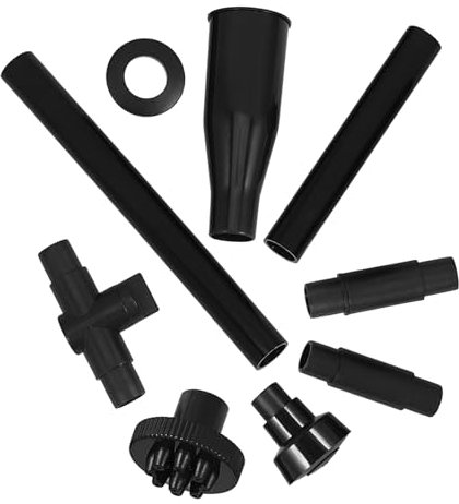 Yardwe 9stücke Teiliges Brunnen-düsenset Aus Vielseitige Wassersprühköpfe Für Aquarium Teich Hydroponik Einfache Montage Dekorativer Pilz-springbrunnen Fördert Sauerstoffzufuhr Schwarz