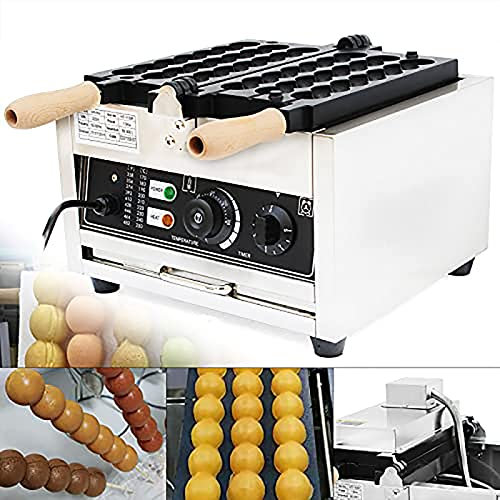 Kommersiell boll våffelmaker, 1500 W Non-stick Electric Waffle Bites Maker Bubble Waffle Ball Machine, Belgisk Bakform Våffelboll Stick Maker, Våffeljärn Bakmaskin