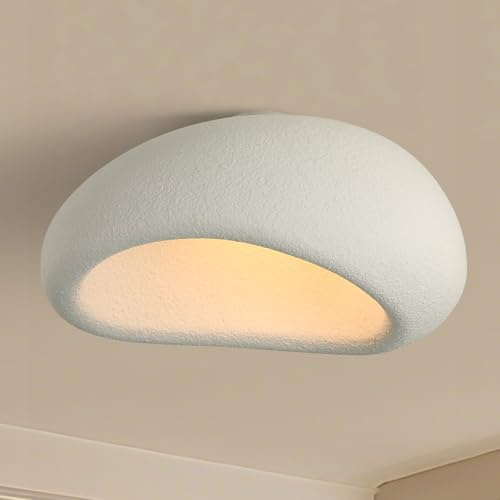 HvKvHvY LáMparas De Techo Modernas E27, Estilo JaponéS Wabi-Sabi, Pantallas Blancas Para Dormitorio, Comedor, Sala De Estar, Pasillo, IluminacióN De Techo.60CM